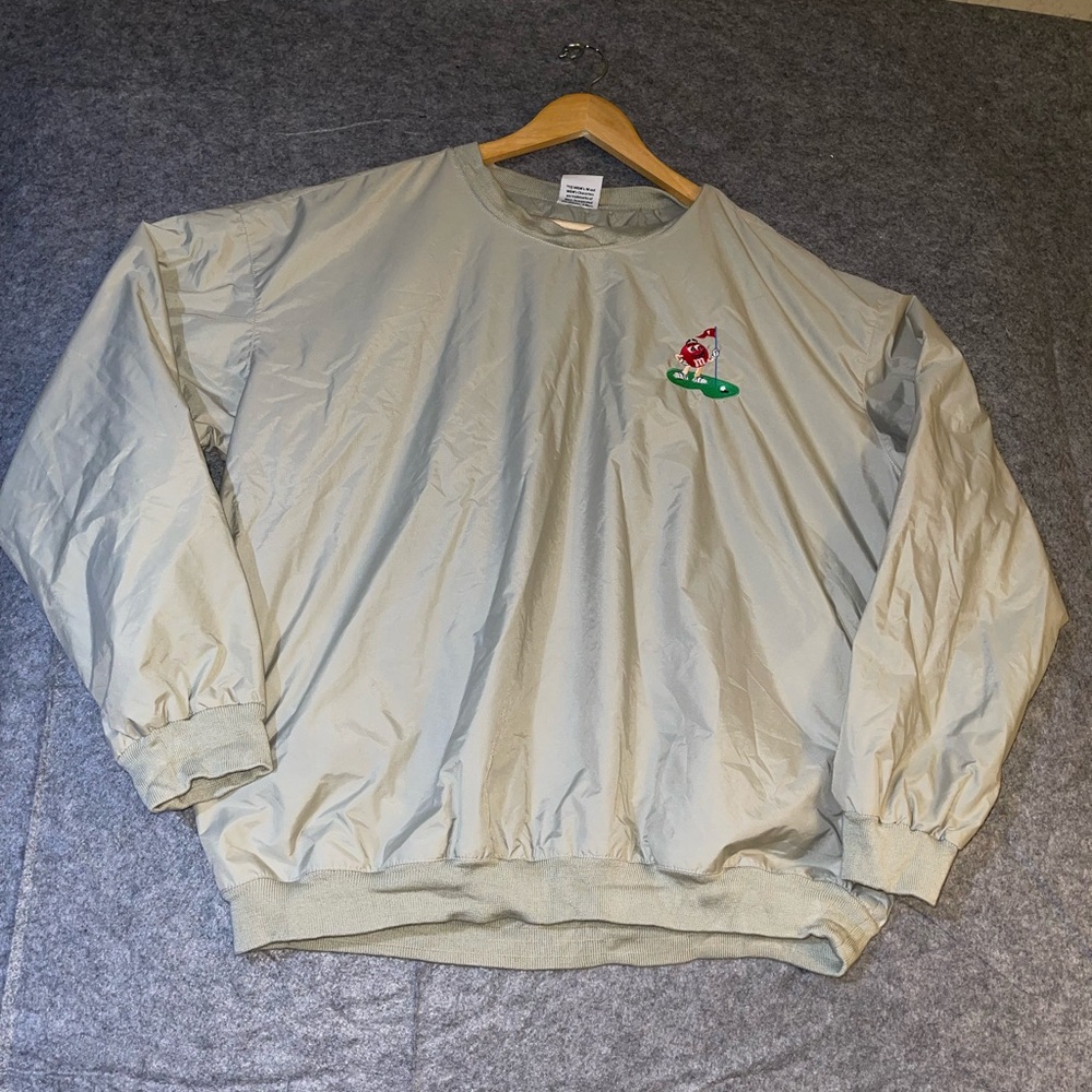 Vintage‎ Planet Mars Golf Pullover Windbreaker Jacket Embroidered Golfer Men’s L
